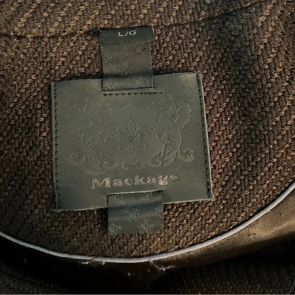 Mackage Wool and Leather Coat Size Large - Picture 9 of 16